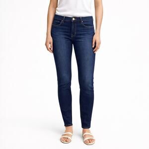 J Brand Alana Blue Mid Rise Skinny Jeans Cotton Stretch Size 31